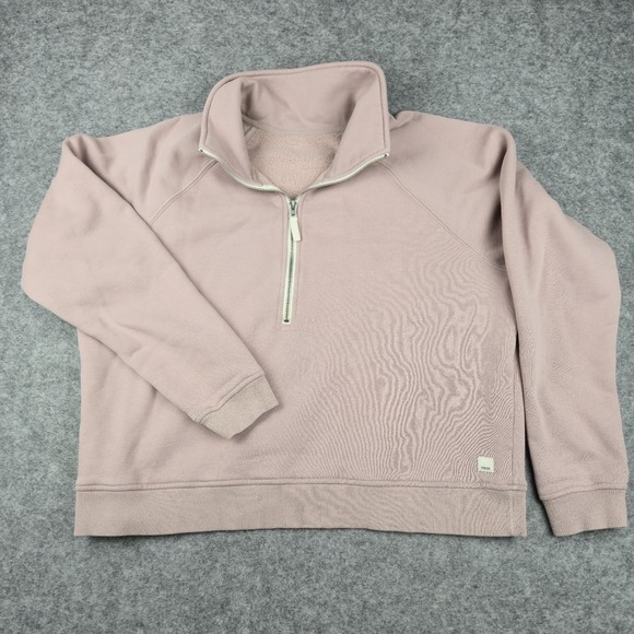 Vuori Tops - Vuori Restore Half Zip Pullover Women's Sweater Size XL Mock Neck Dusk Pink